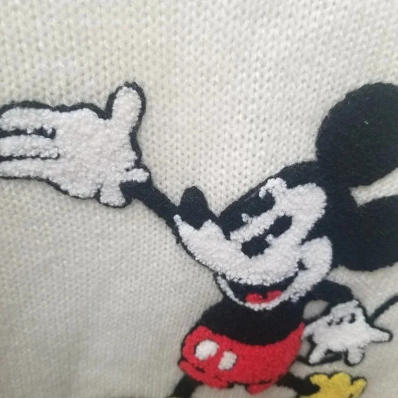𝅺vintage 70s Disney  Character Fashions Mickey Mouse Sweater Embroidered M - Picture 5 of 8